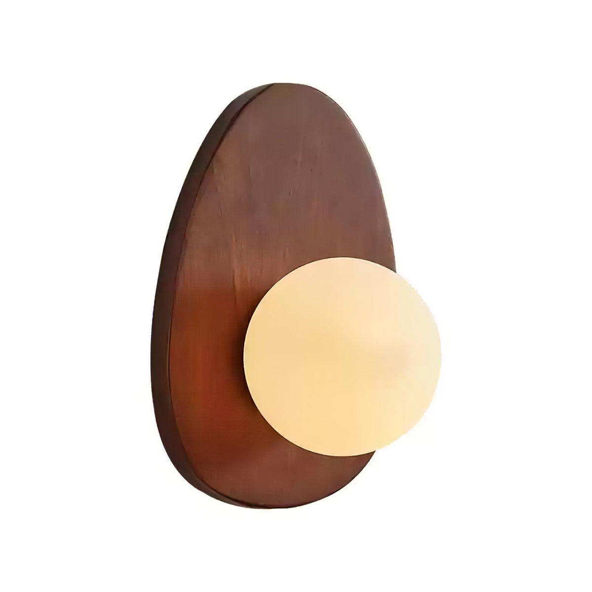 Aldiniella Premium Noordse kunst walnoothout glas wandlamp