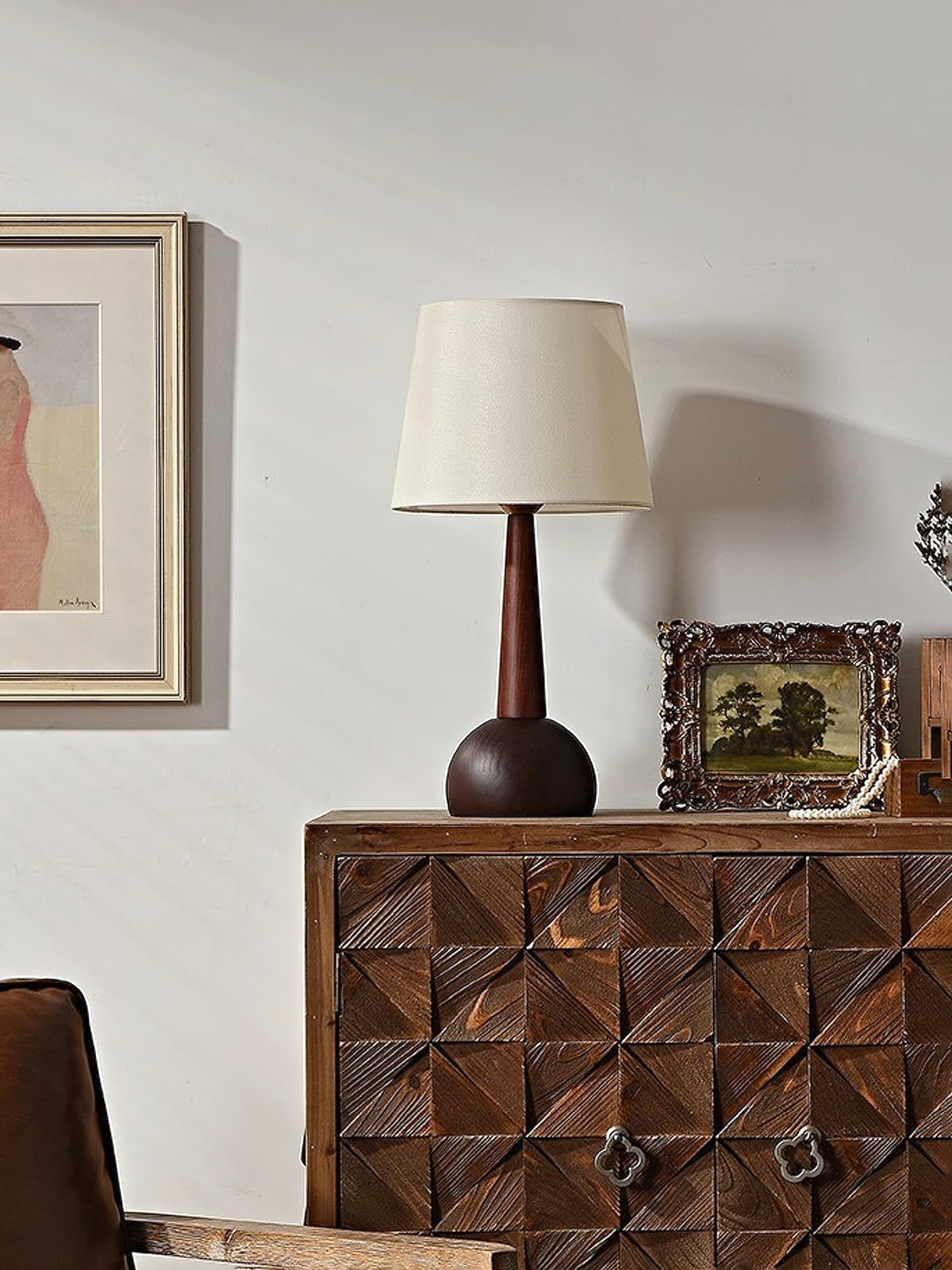 Sylivise minimalistisch houten tafellamp