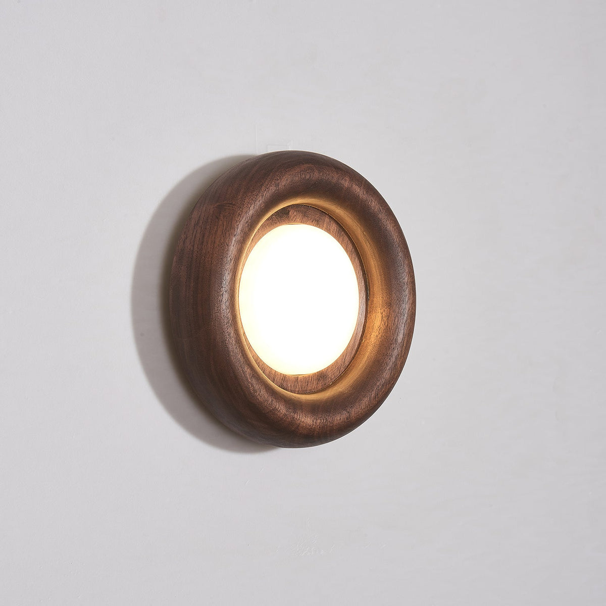 Elvirette wandlamp met Houten Frame en Acryl Lampenkap