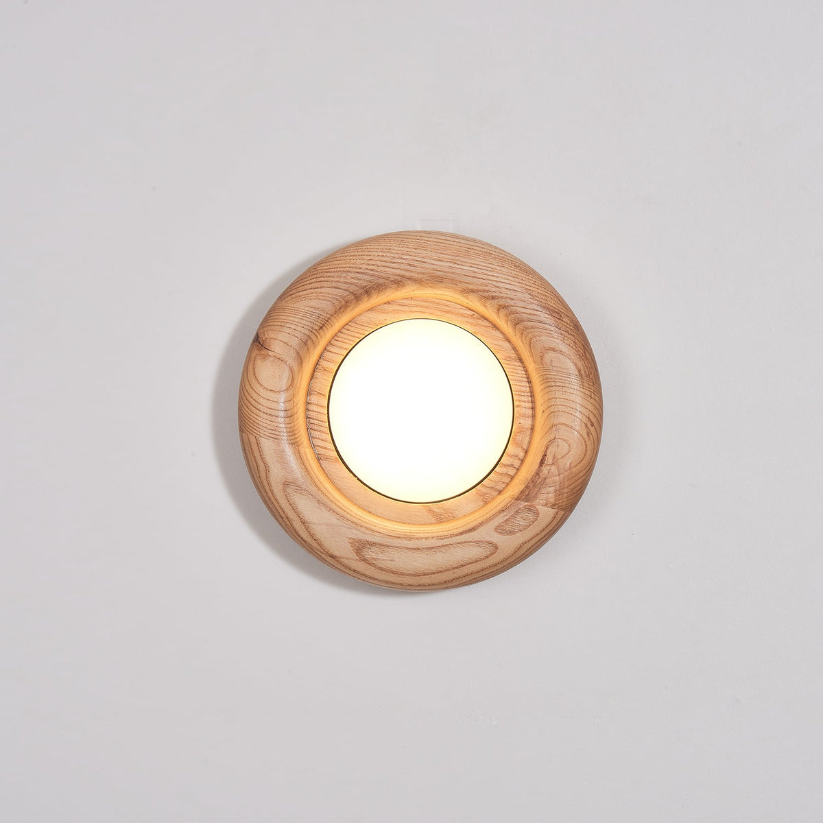 Elvirette wandlamp met Houten Frame en Acryl Lampenkap