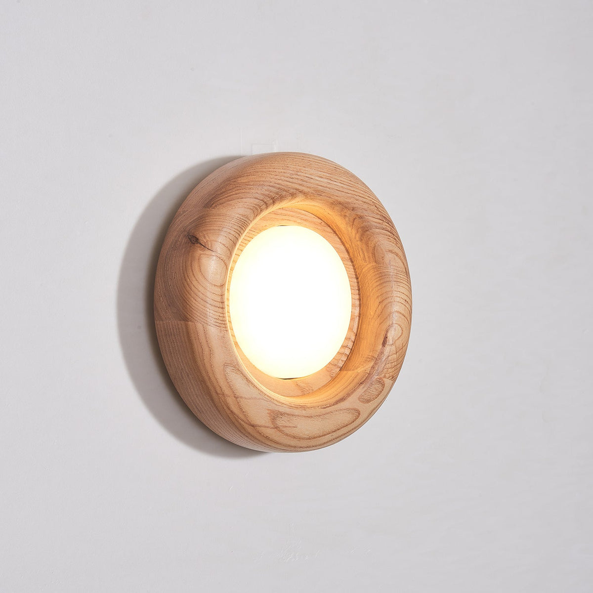Elvirette wandlamp met Houten Frame en Acryl Lampenkap