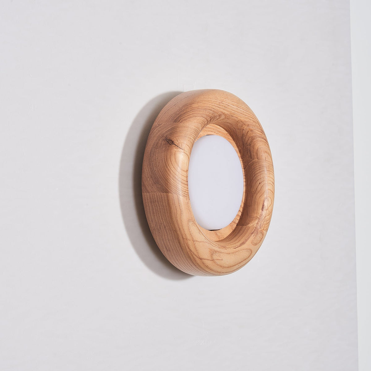 Elvirette wandlamp met Houten Frame en Acryl Lampenkap
