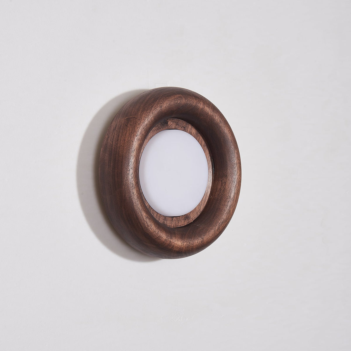Elvirette wandlamp met Houten Frame en Acryl Lampenkap