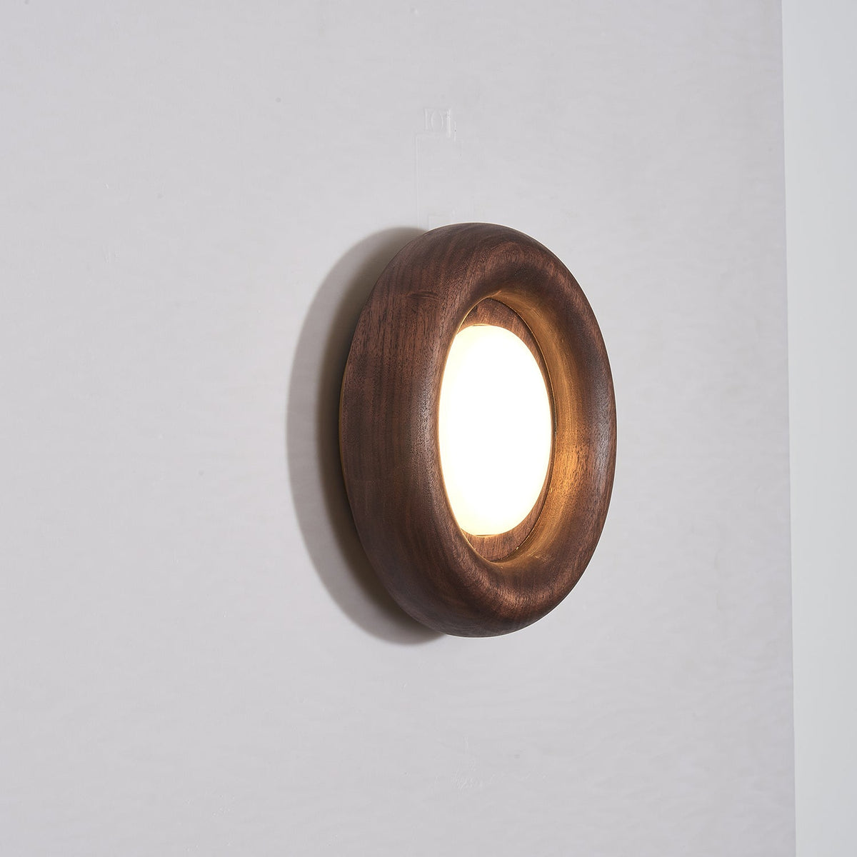 Elvirette wandlamp met Houten Frame en Acryl Lampenkap