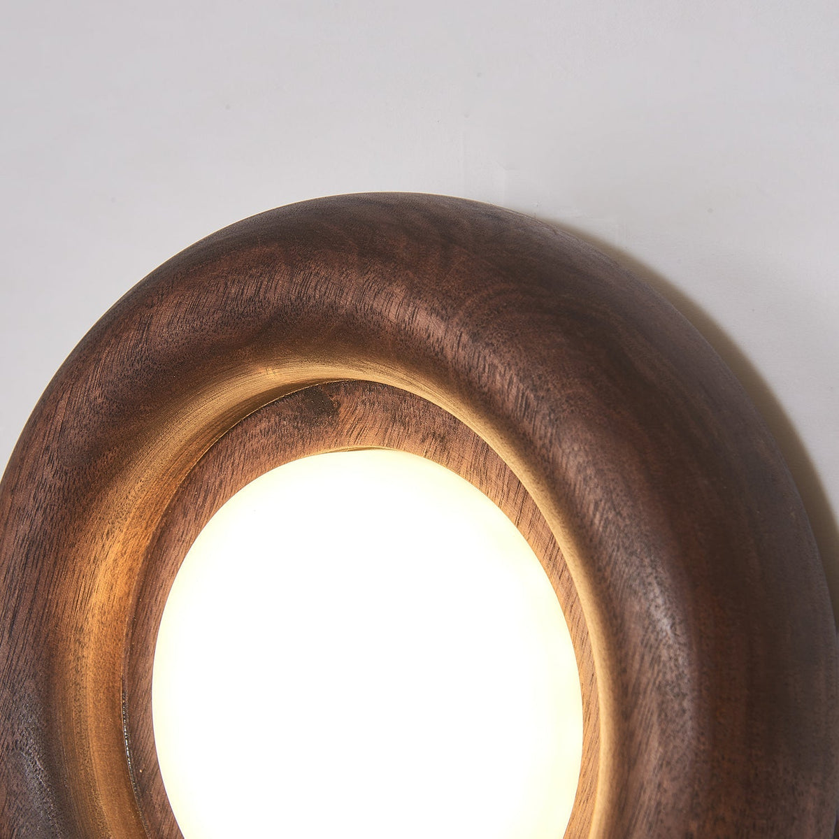 Elvirette wandlamp met Houten Frame en Acryl Lampenkap