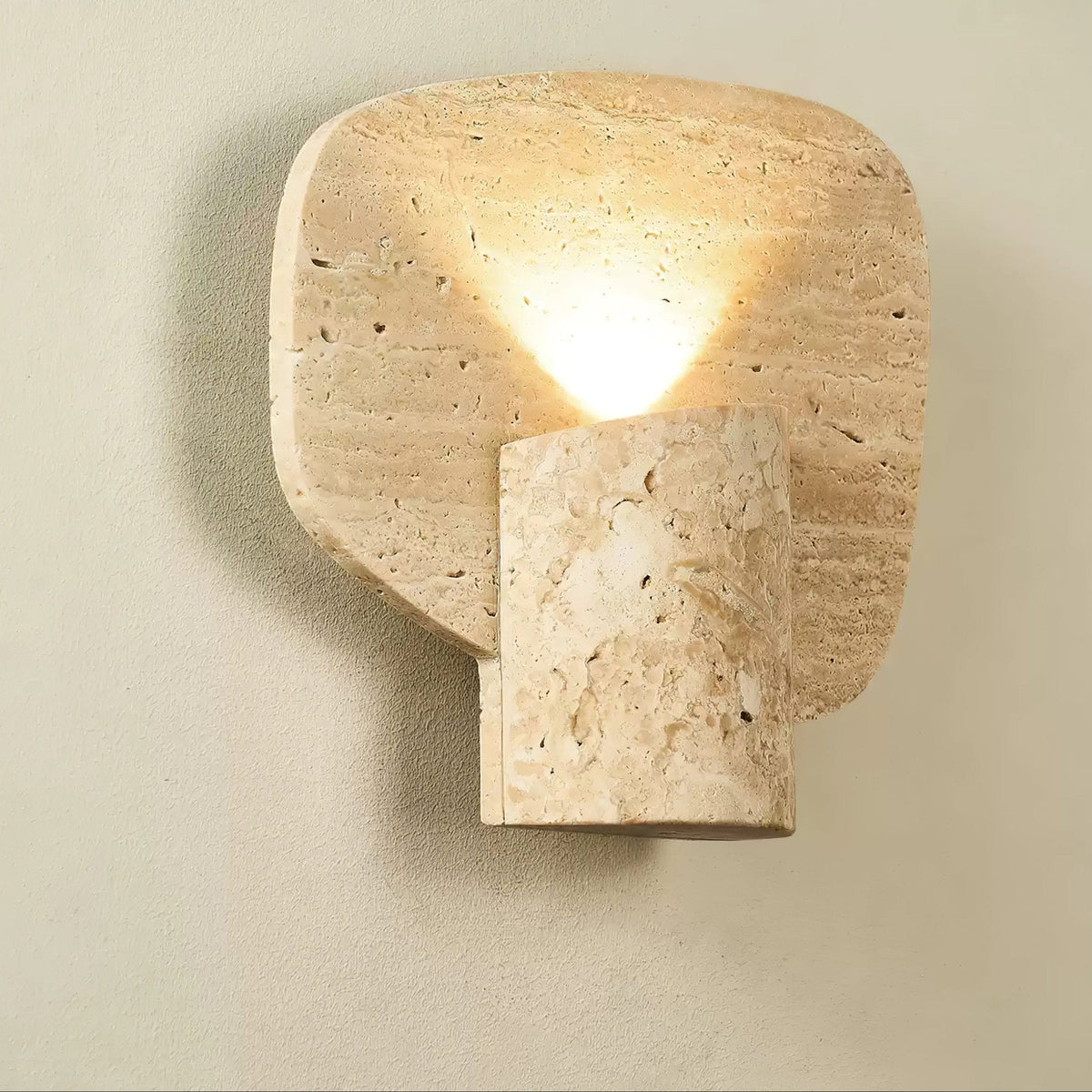 Bryke Travertin cilinder Wandlamp