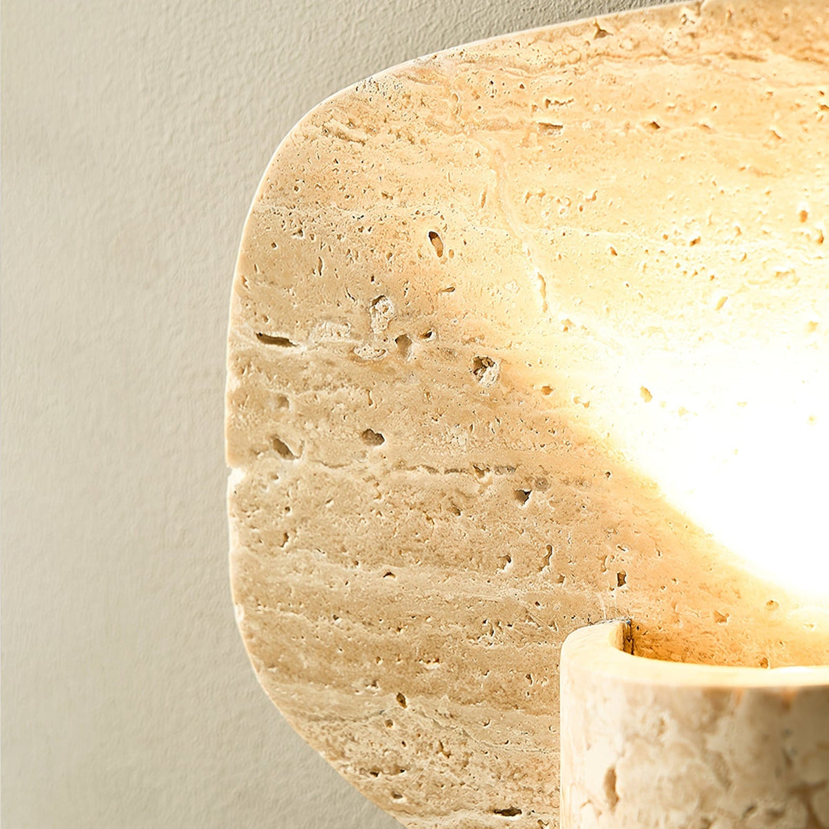 Bryke Travertin cilinder Wandlamp