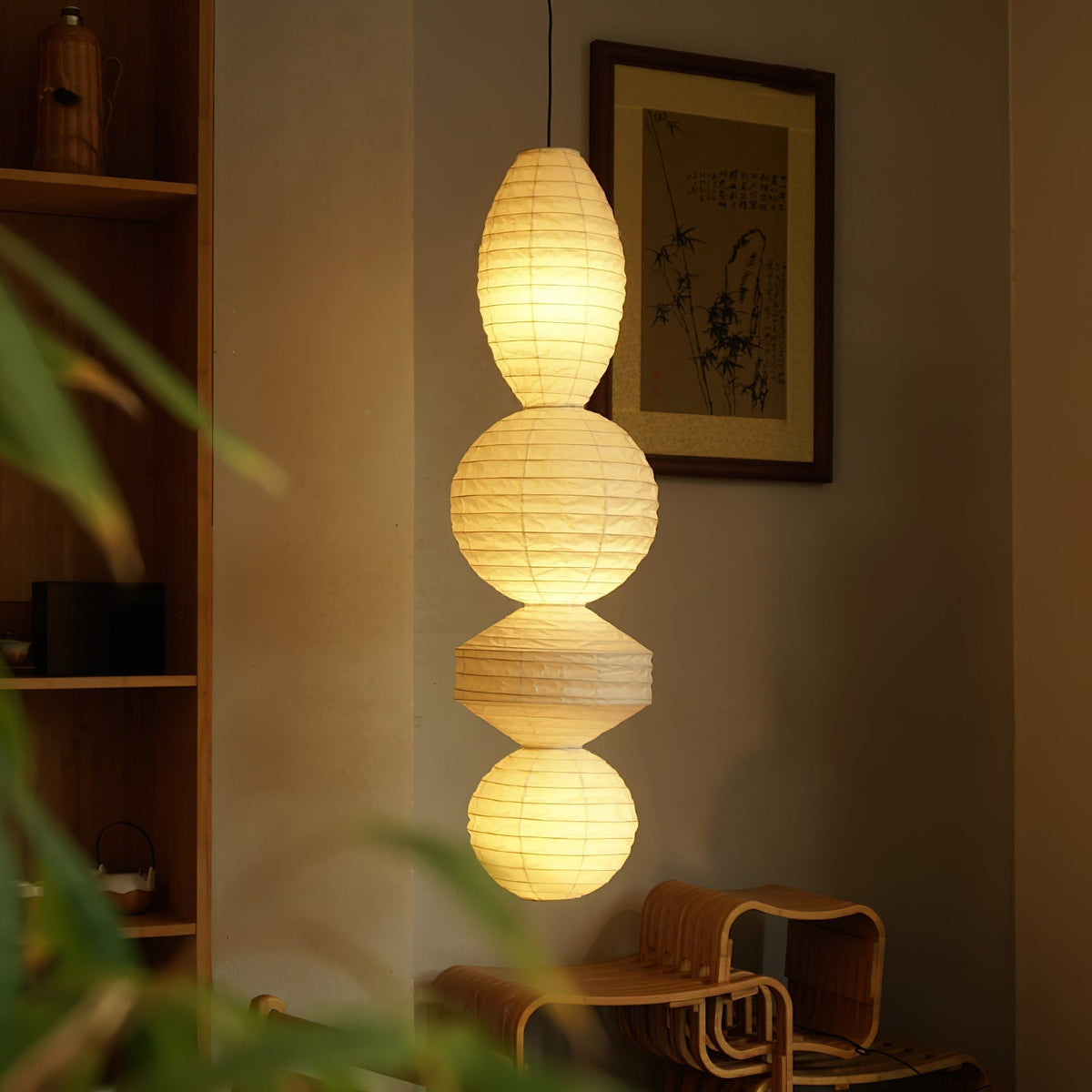 Dov Minimalistische hanglamp van papier