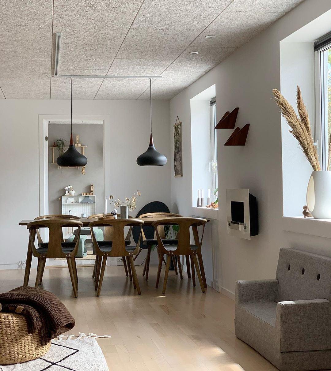 Aelorn Aluminium- en houten industriële hanglamp