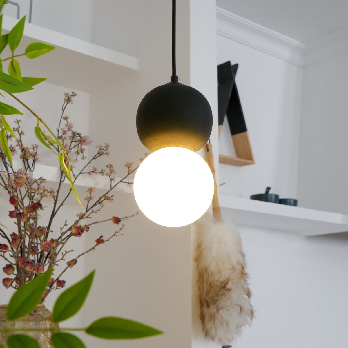 Joss Cement minimalistisch hanglamp