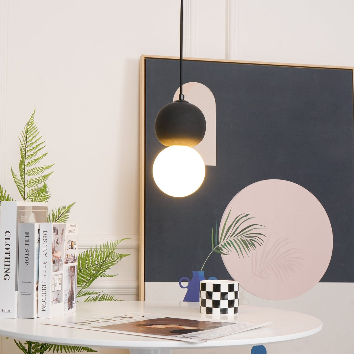 Joss Cement minimalistisch hanglamp