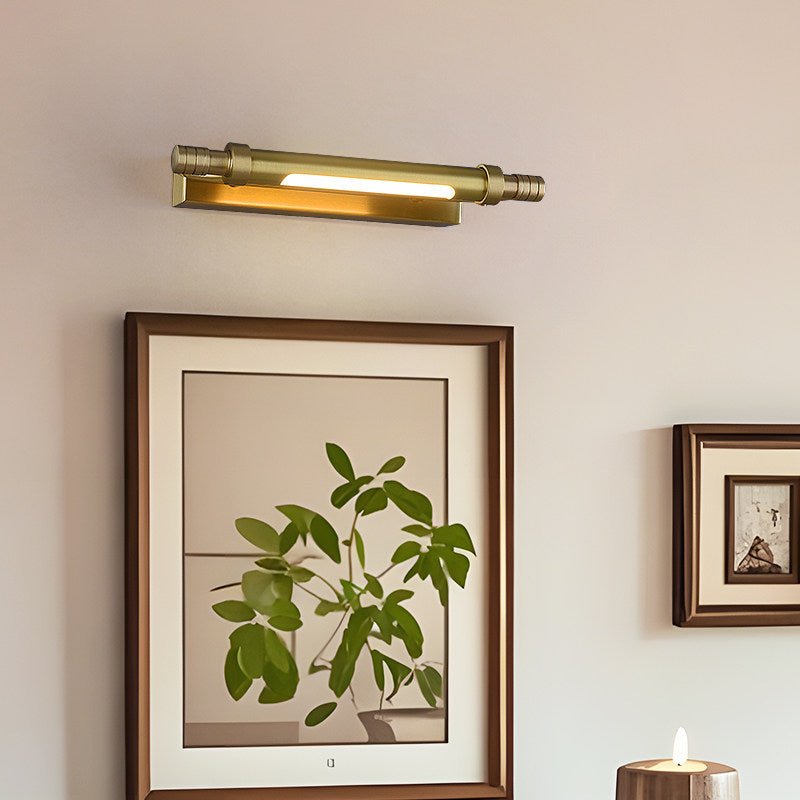 Aurelaria wandlamp met messing balk