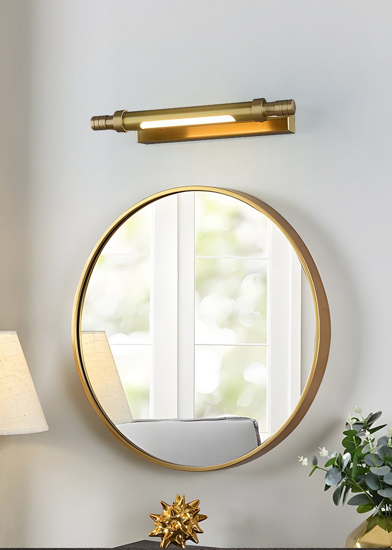 Aurelaria wandlamp met messing balk