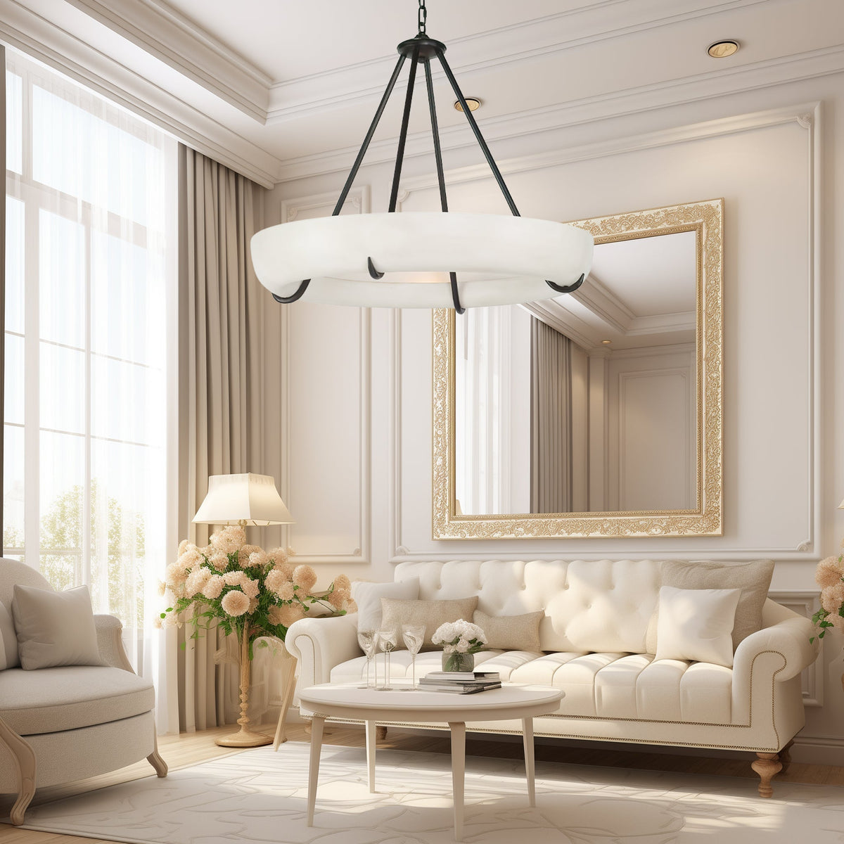 Daria Moderne hanglamp in albast