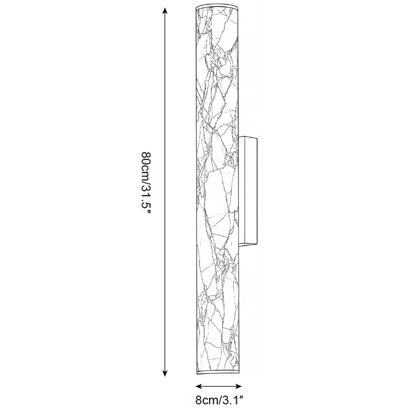 Albasten wandlamp
