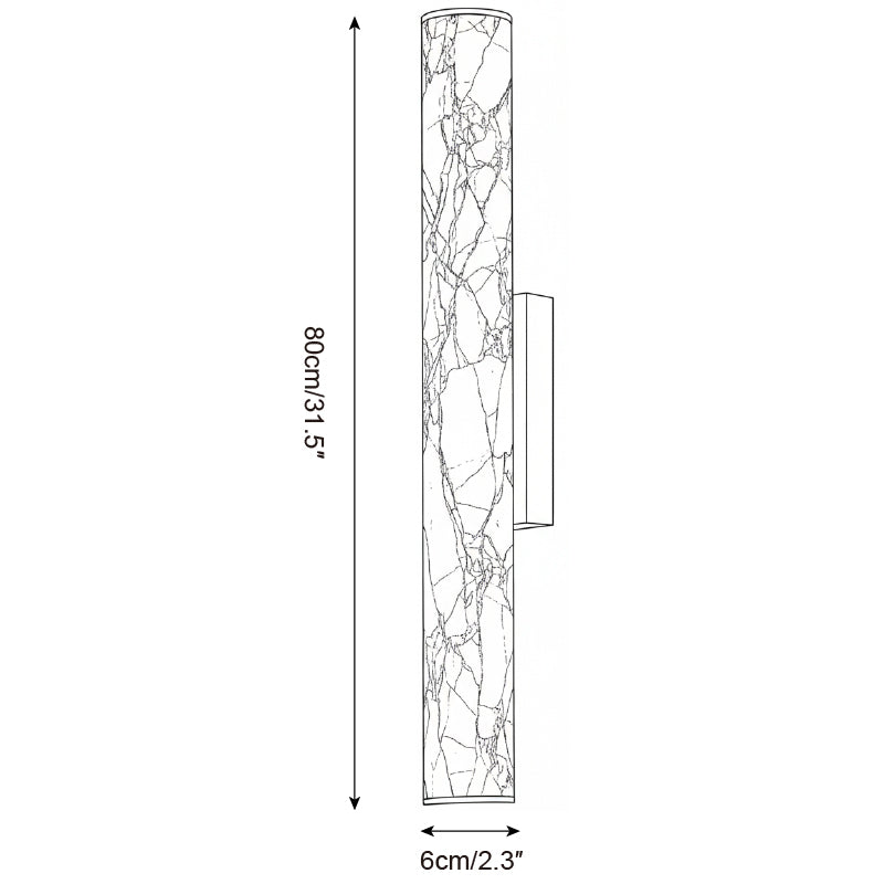 Albasten wandlamp