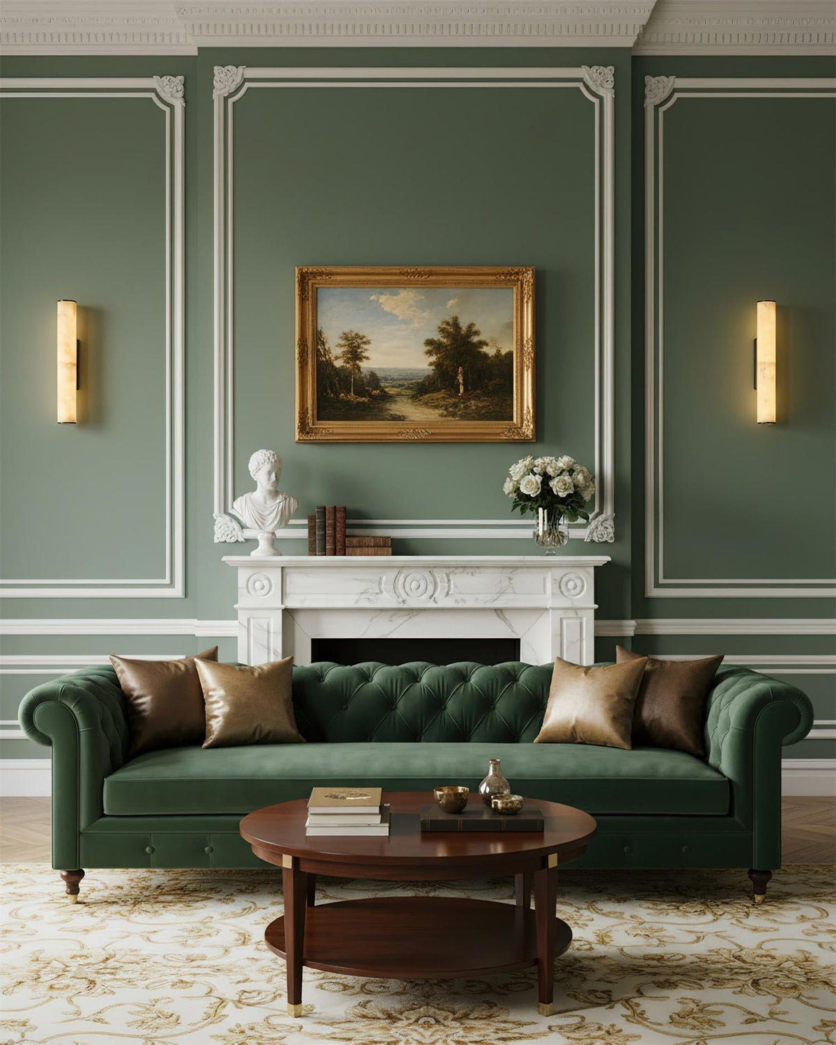 Albasten wandlamp