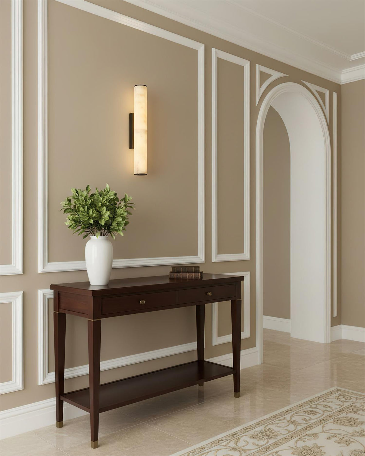 Albasten wandlamp