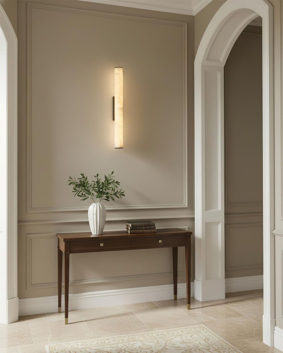 Albasten wandlamp
