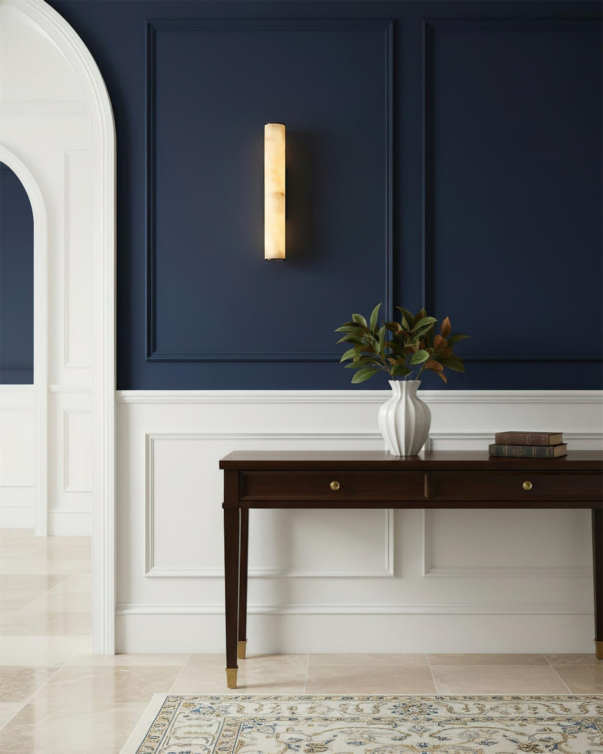 Albasten wandlamp