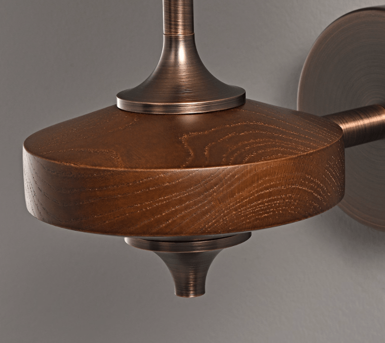Hestin Dubbele lampenkap Wandlamp