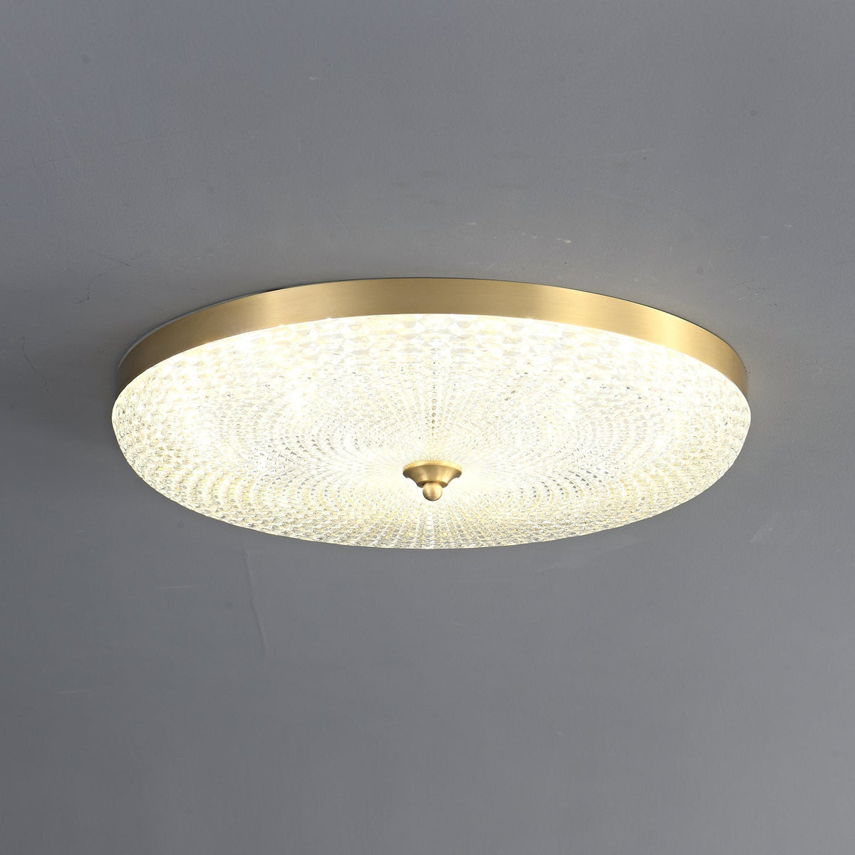 Orlena moderne minimalistische plafondlamp van messing en acryl