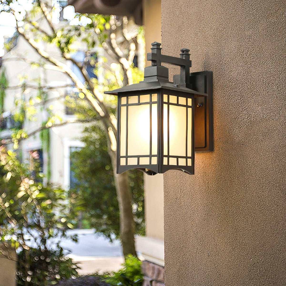 Lioruelle elegantie House glas buitenwandlamp