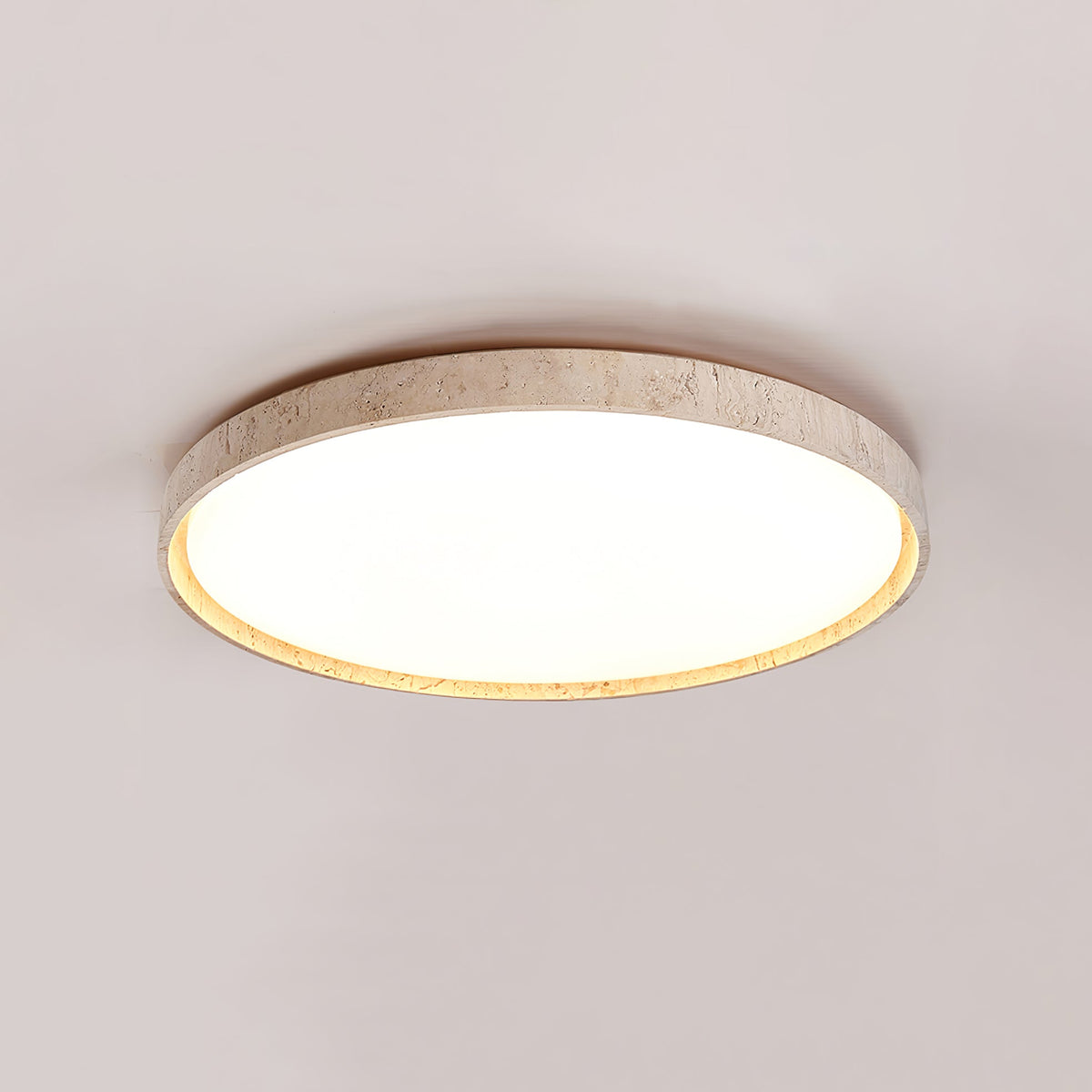 Kathy travertin Ronde plafondlamp