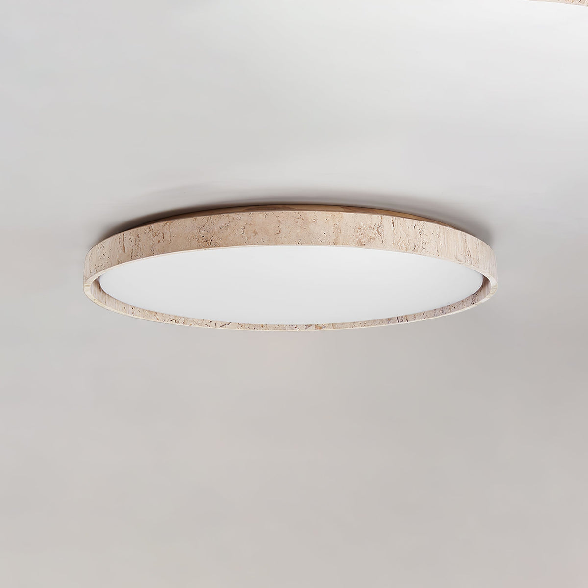Kathy travertin Ronde plafondlamp