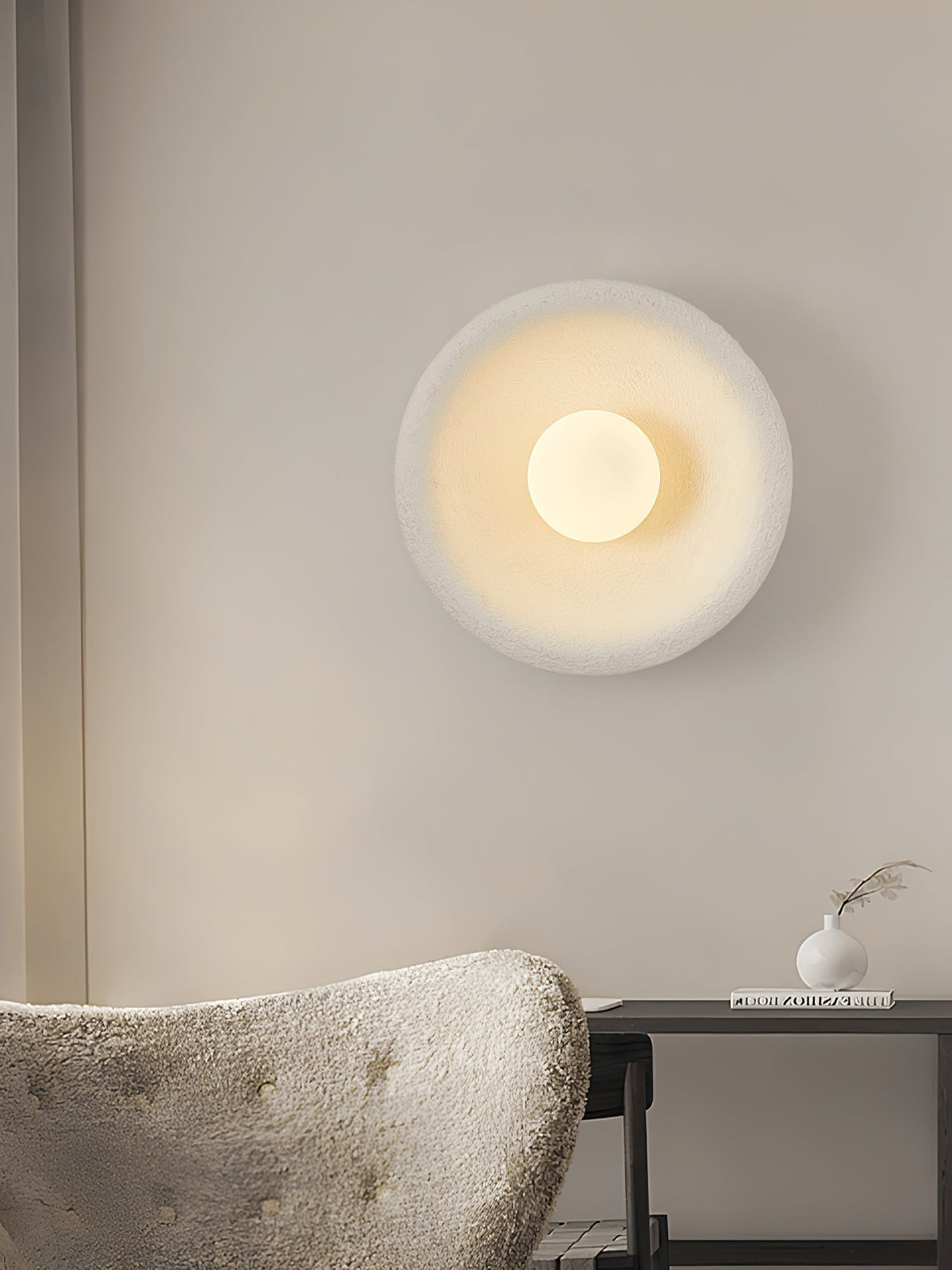Evvinora modern Minimalistisch Halo Glas Wandlamp