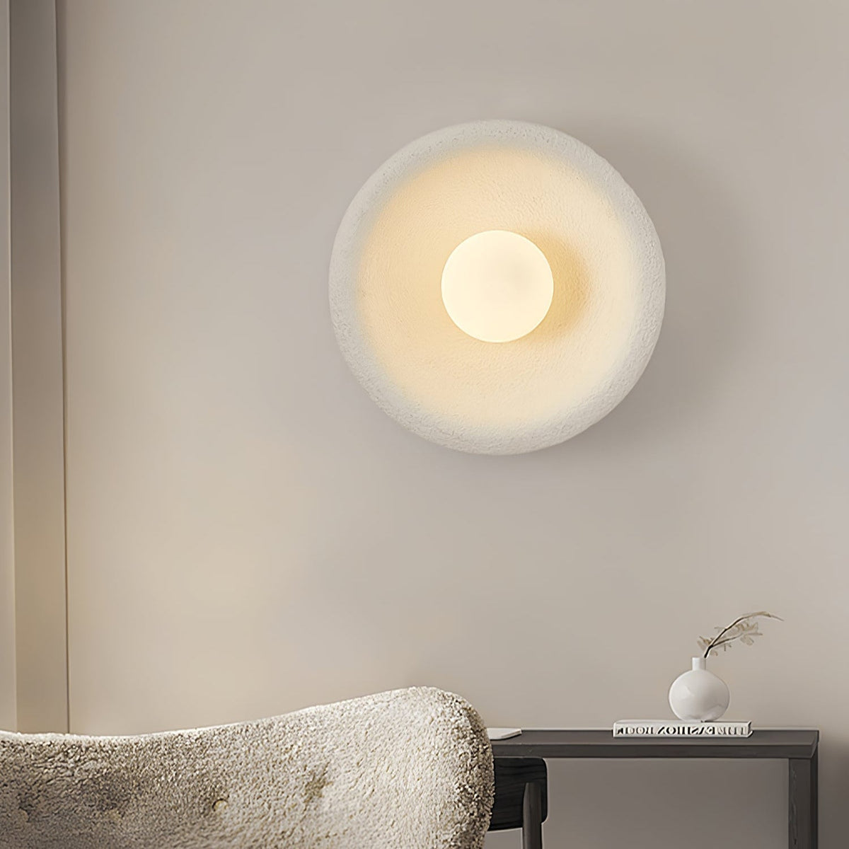 Evvinora modern Minimalistisch Halo Glas Wandlamp