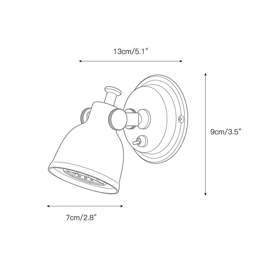Kaldor wandlamp nikkel