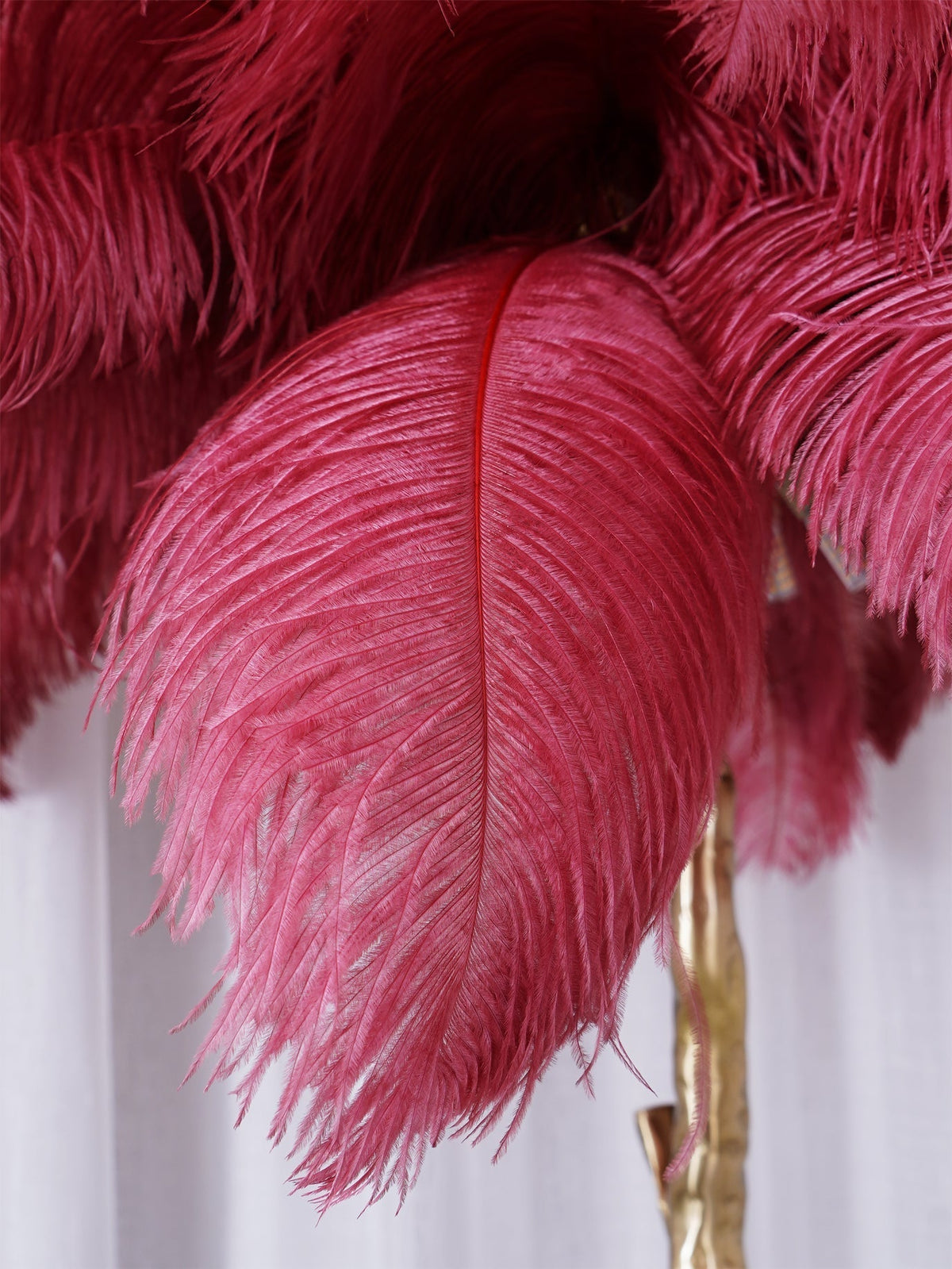 Selis Feather messing vloerlamp
