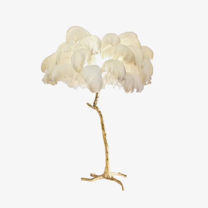 Selis Feather messing vloerlamp