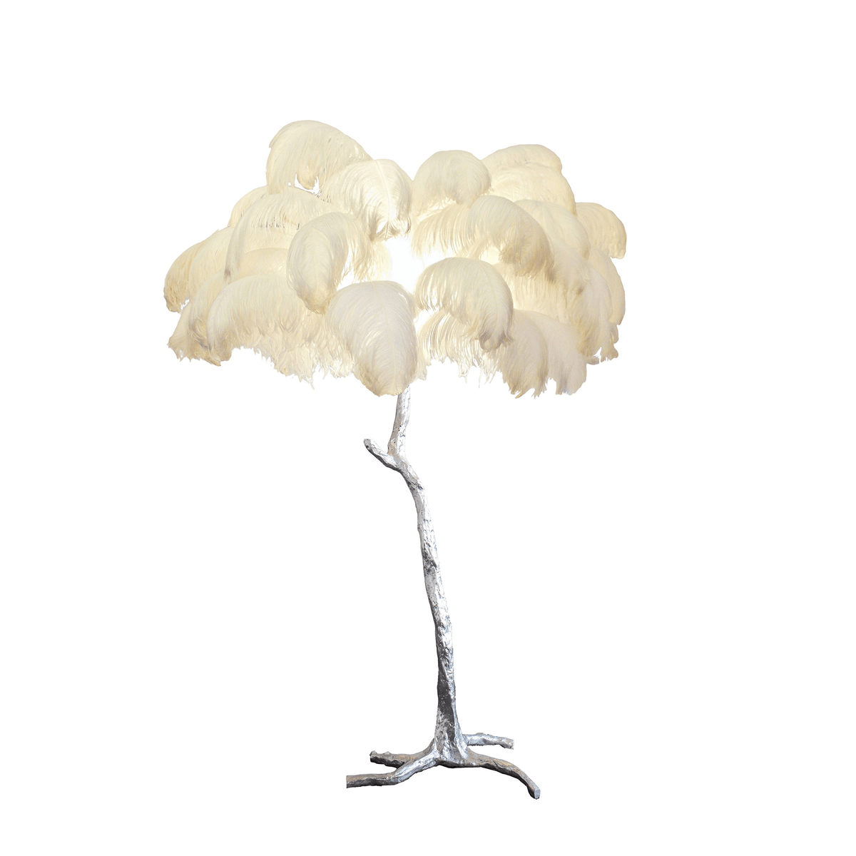 Selis Feather messing vloerlamp