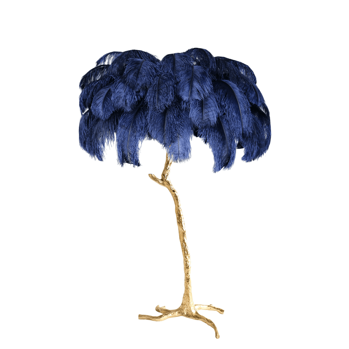 Selis Feather messing vloerlamp