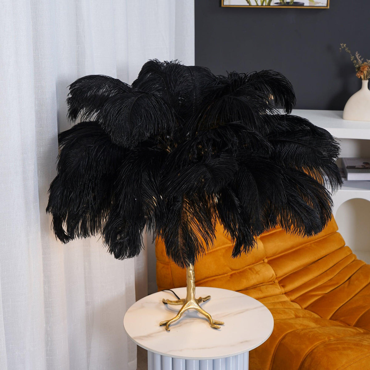Ostrich tafellamp