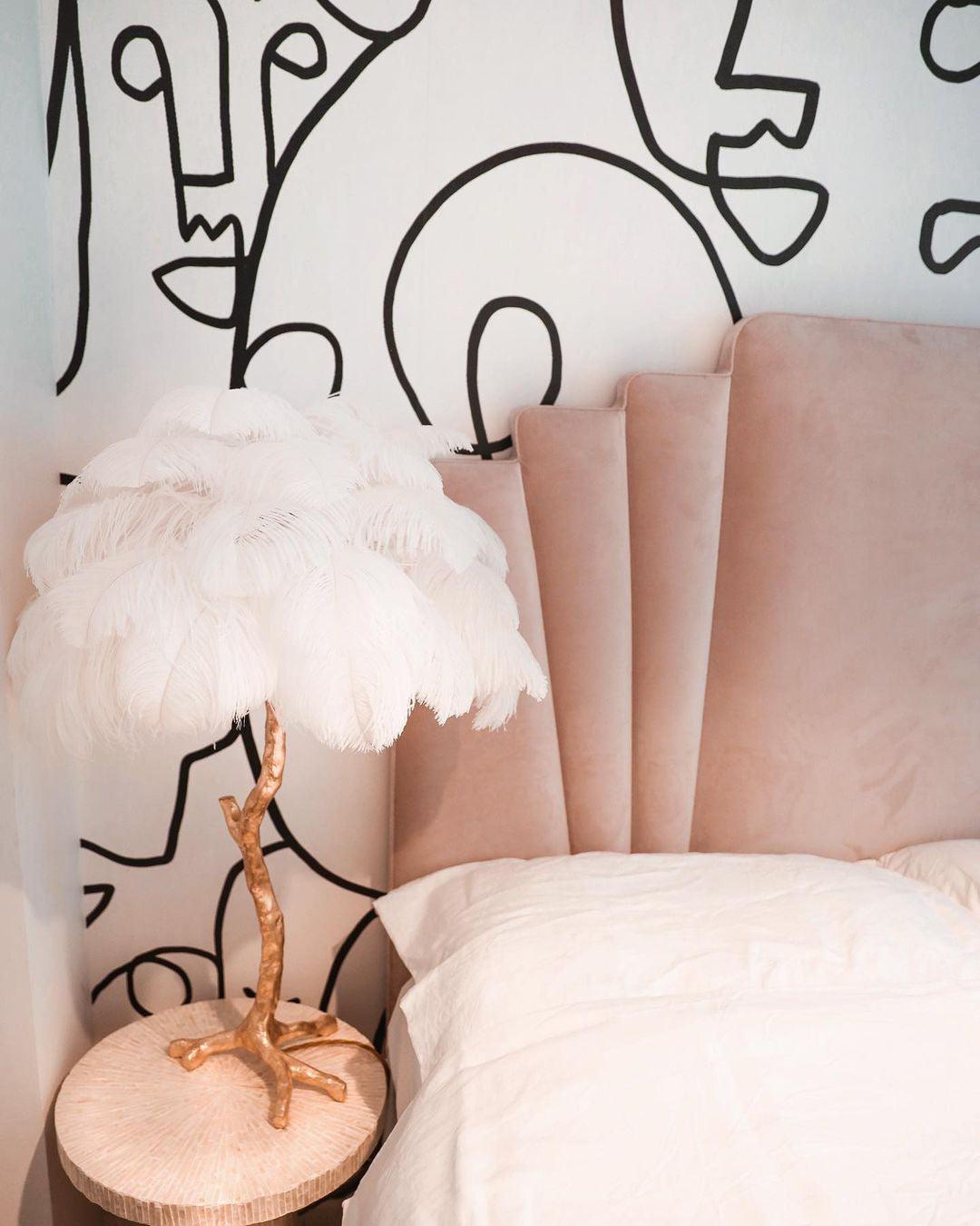 Ostrich tafellamp