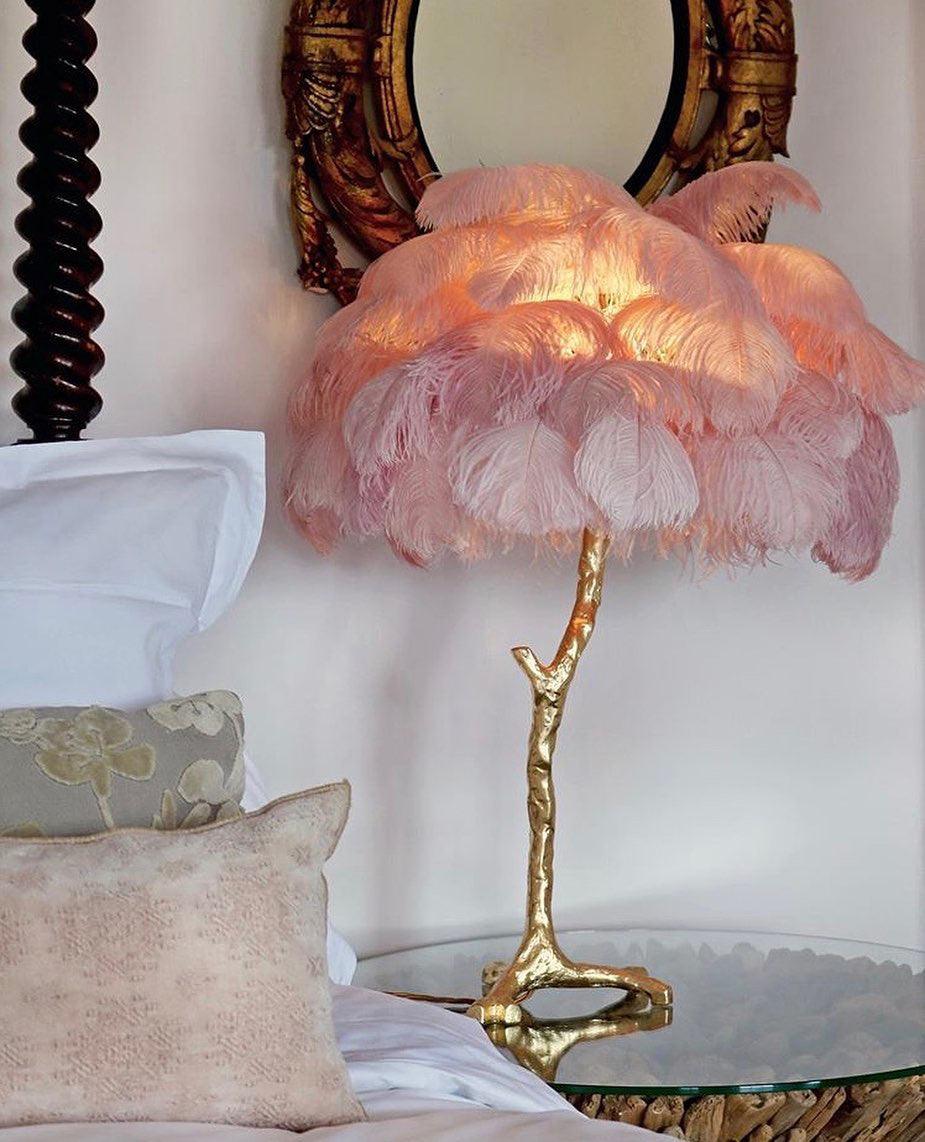 Ostrich tafellamp