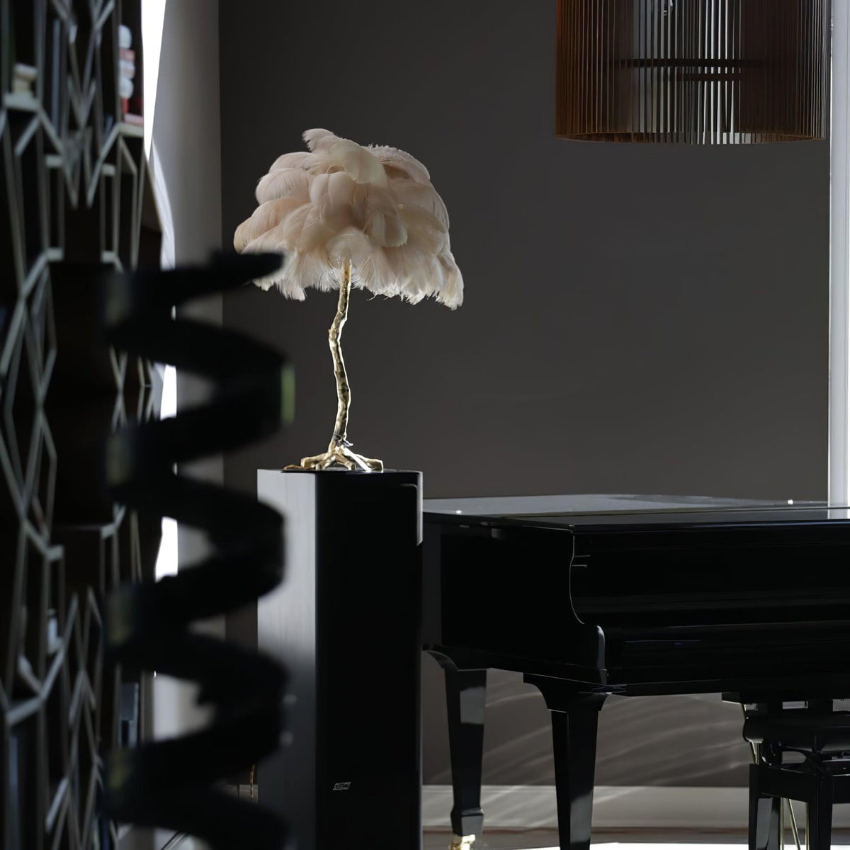 Ostrich tafellamp