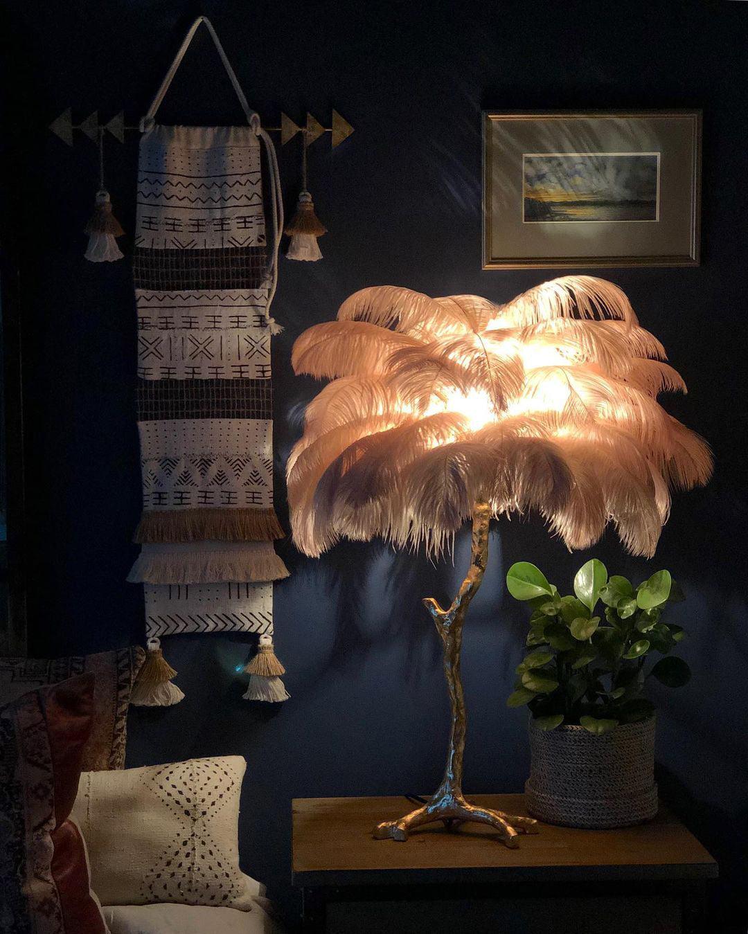 Ostrich tafellamp