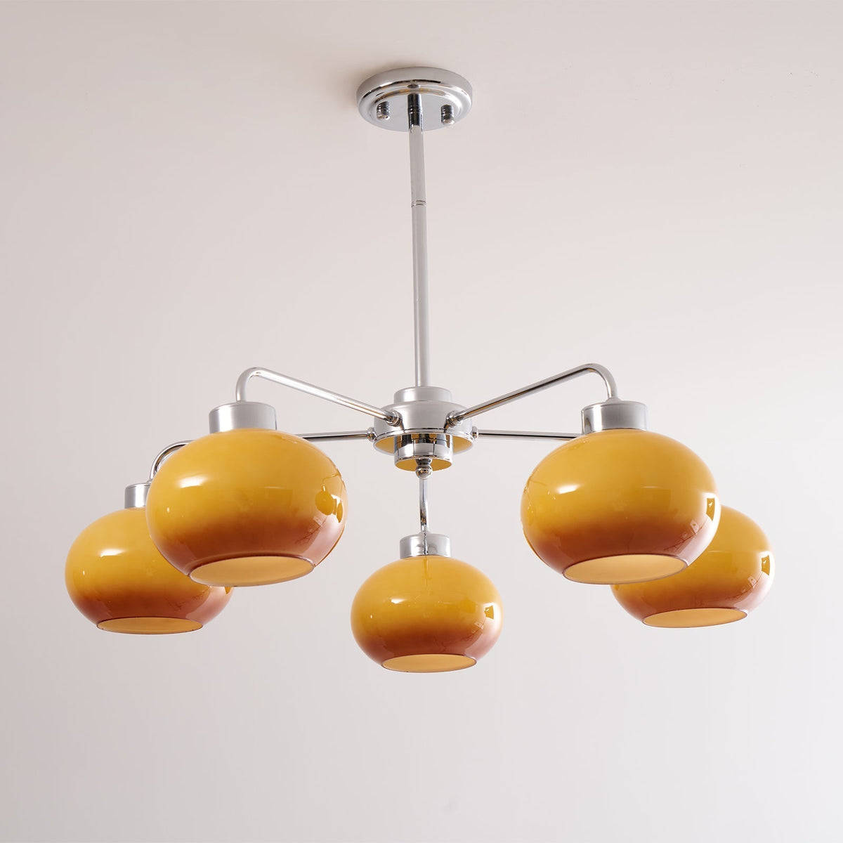 Liorenira Kroonluchter glas chroom Geometrisch Retro