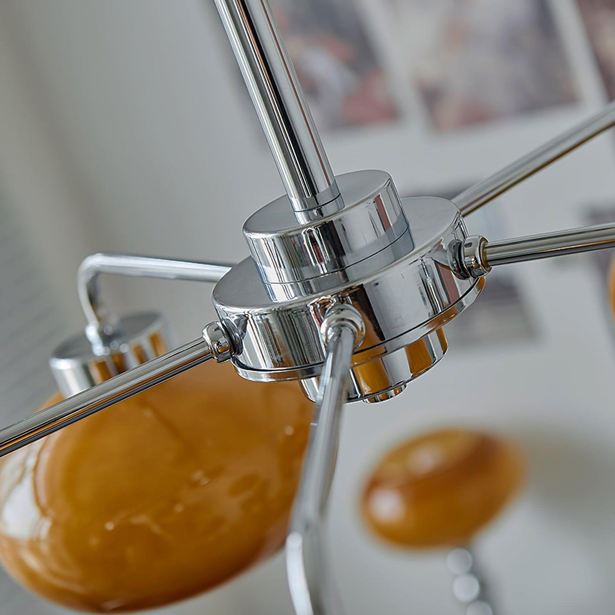 Liorenira Kroonluchter glas chroom Geometrisch Retro