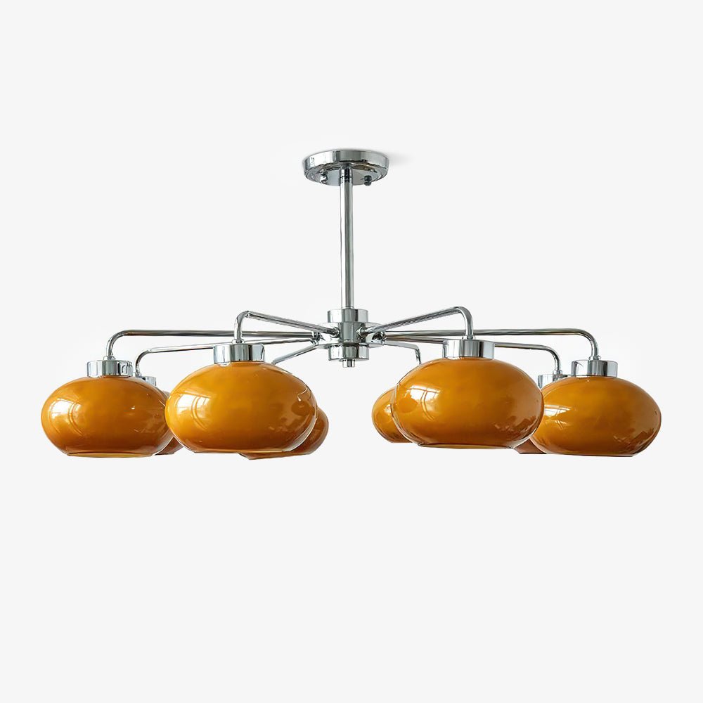 Liorenira Kroonluchter glas chroom Geometrisch Retro