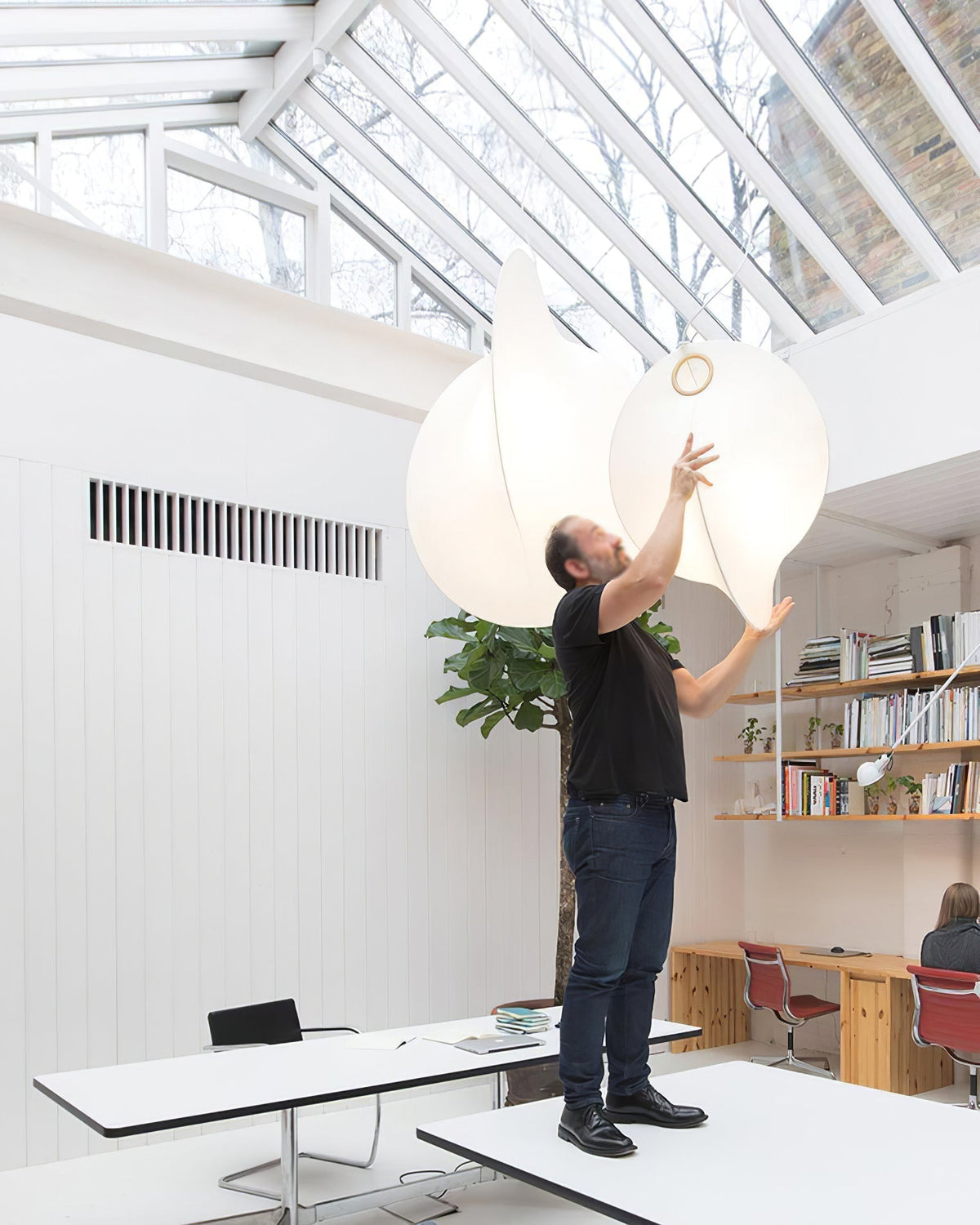 Ferivora Staal Kunstzinnige hanglamp