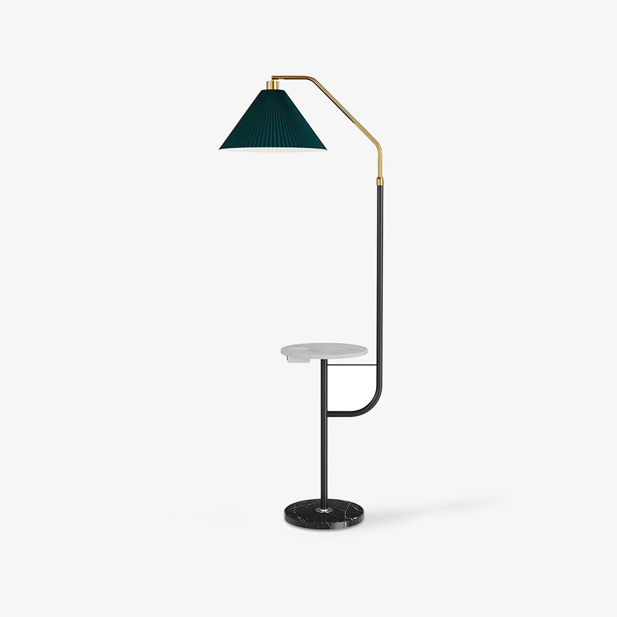 Nexc vloerlamp van marmer en hout