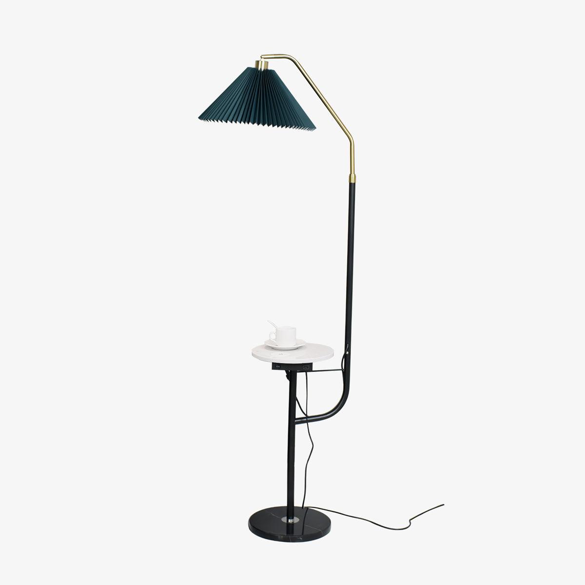 Nexc vloerlamp van marmer en hout