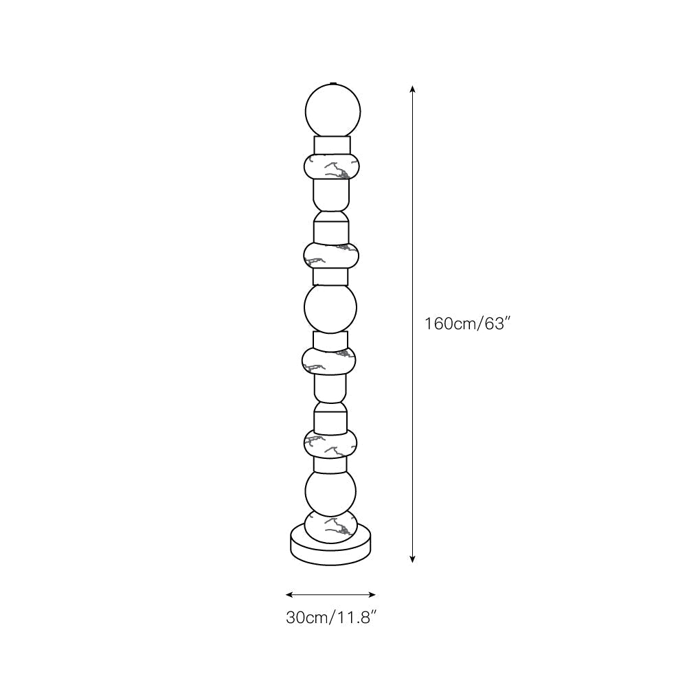 Spire Pagoda vloerlamp