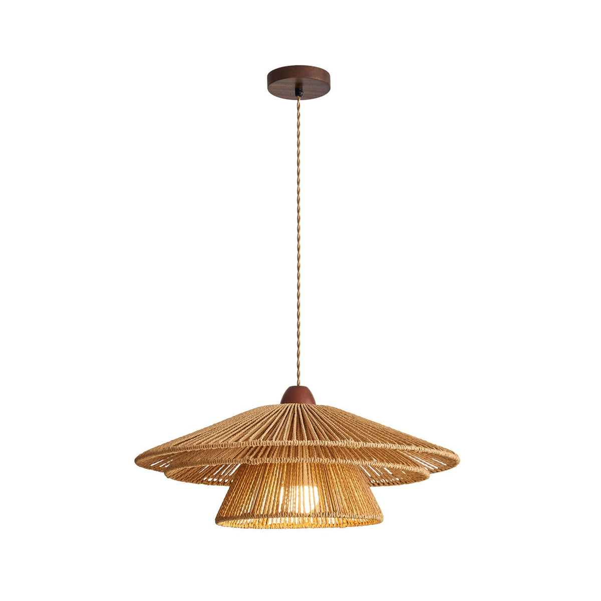 Brackenford hanglamp van papiertouw