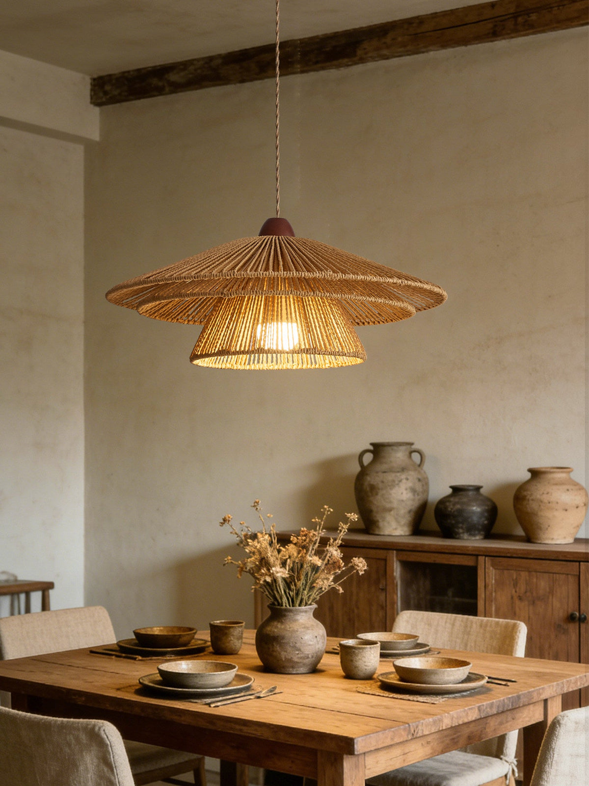 Brackenford hanglamp van papiertouw